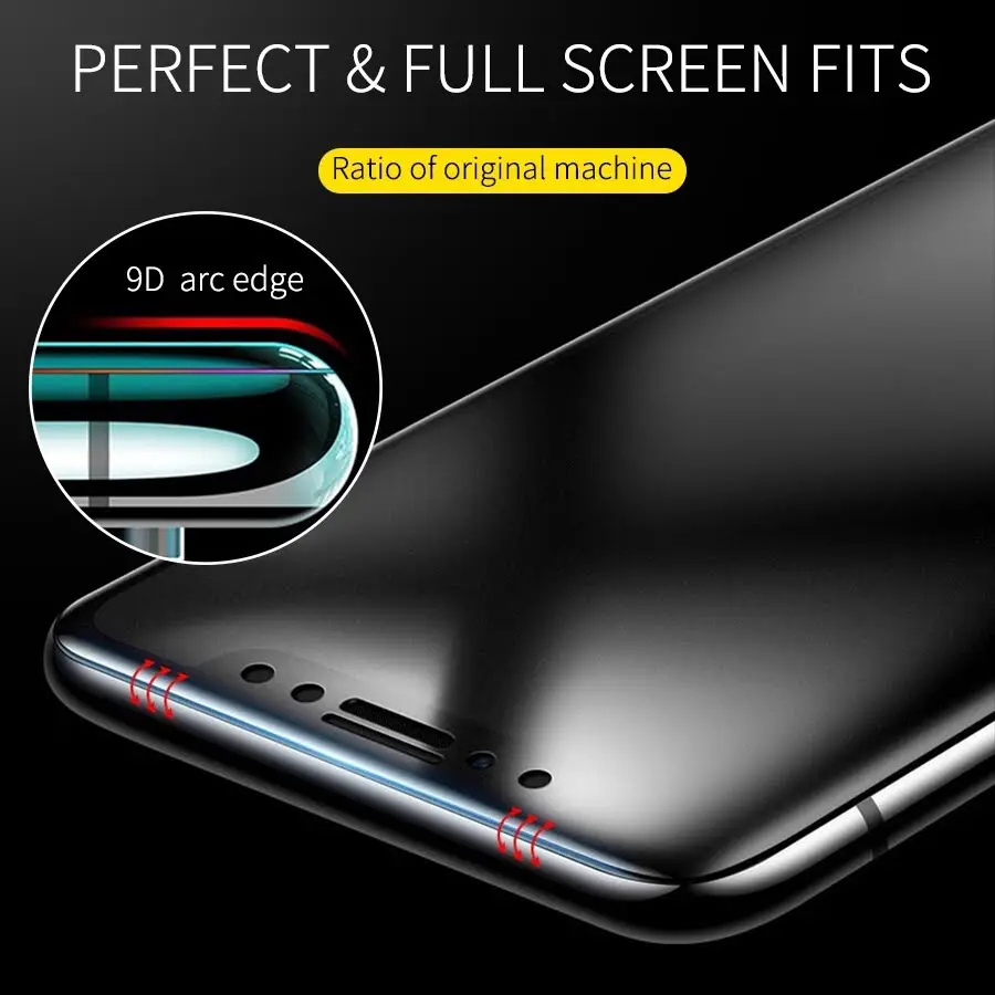 Kính Cường Lực Dẻo 100D Siêu Mỏng,Siêu Bền,Chống Bám Vân Tay,Chống Va Đập Dành Cho Iphone 6 7 8 X 11 6Plus 7 Plus 8 Plus Xr Xs Max Iphone 11 Pro Max Chất Lượng Cao,Bẻ Không Vỡ 6