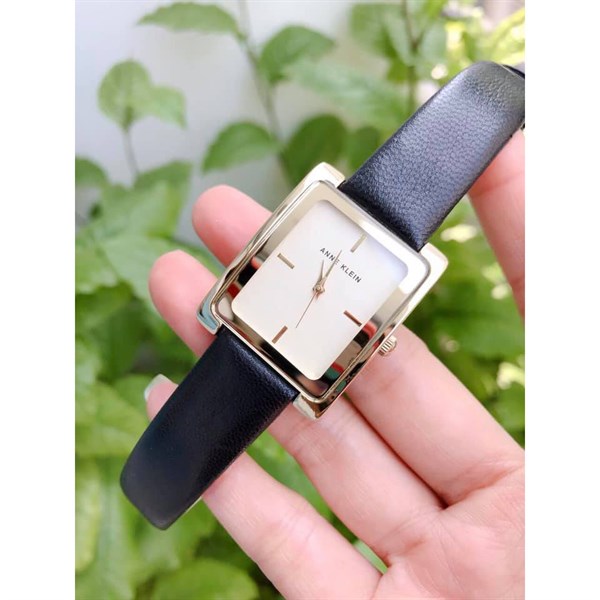 Đồng hồ nữ thời trang ANNE KLEIN AK2706CHBK DÂY ĐEN MẶT VUÔNG