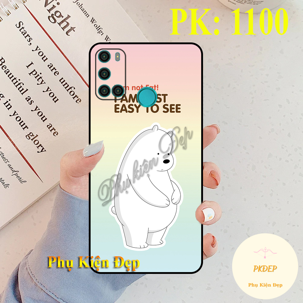 Ốp lưng Vsmart Joy 4 dẻo đen in hình Ba Chú Gấu Vui vẻ