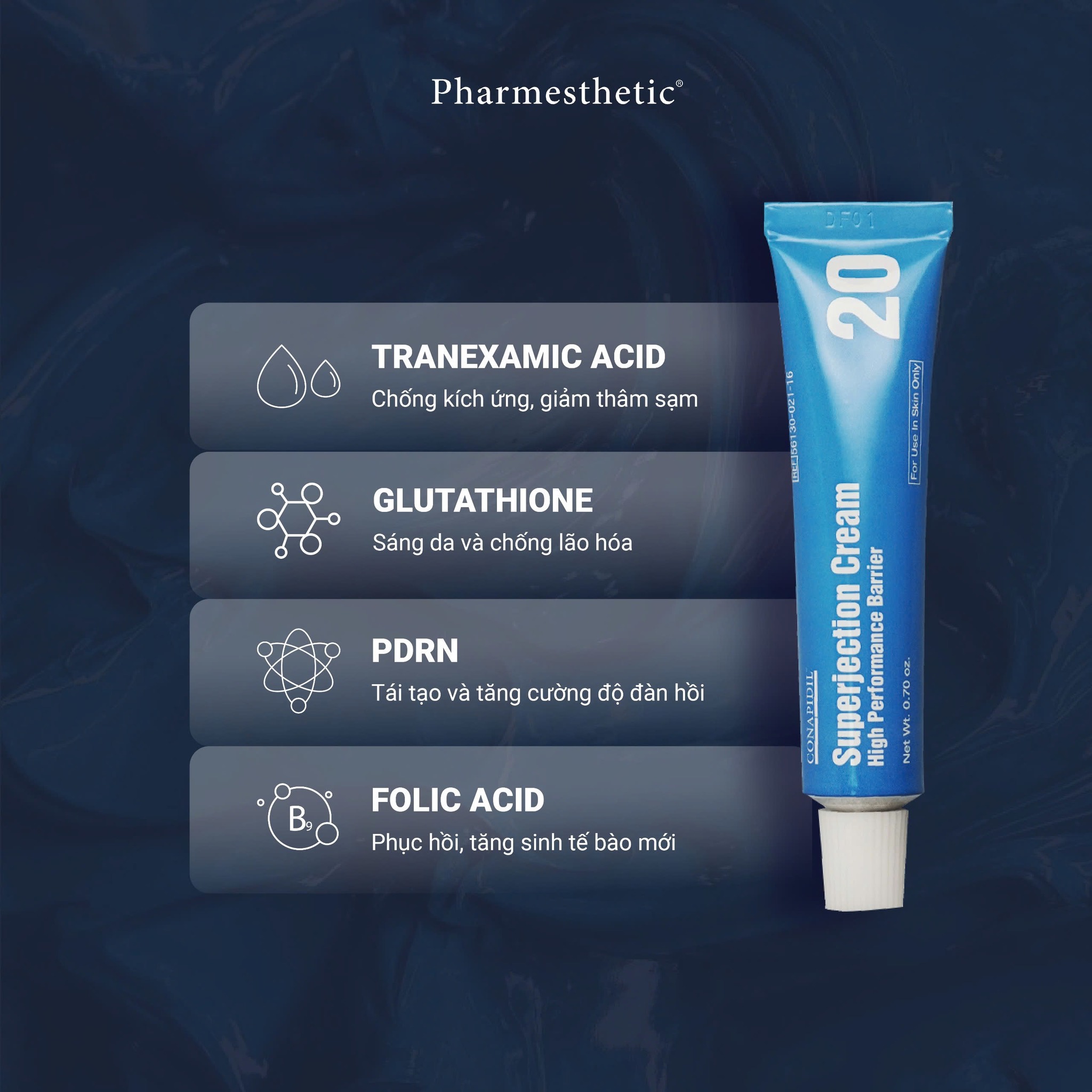 Kem phục hồi da Conapidil Superjection Cream 20g Kem Dưỡng