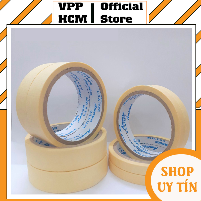Băng keo giấy 1.2 - 2.4 - 4.8 cm