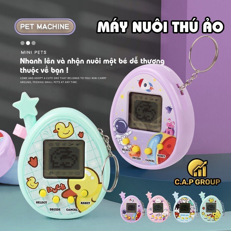 Máy nuôi thú ảo mini đồ chơi máy chơi game nuôi thú cưng ảo