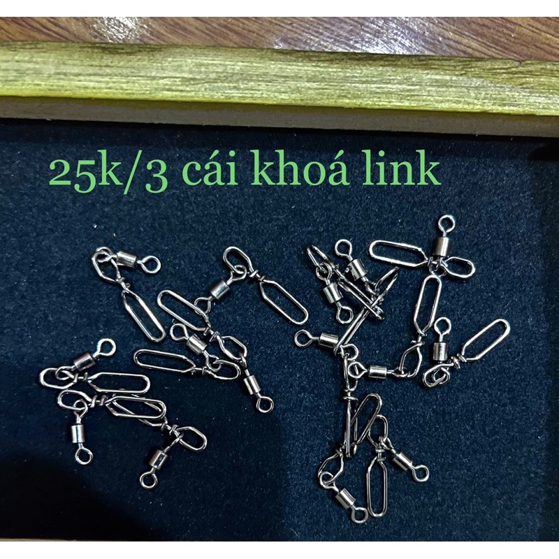 Khoá Link câu lục siêu cường làm bằng inox 304 mạ lớp Niken tăng độ bền tối ưu, Khoá Câu Lure