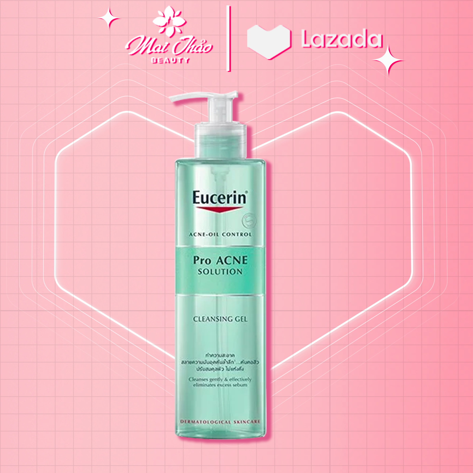 Sữa Rửa Mặt Cho Da Mụn Eucerin Cleansing Gel Pro Acne Solution 200ml