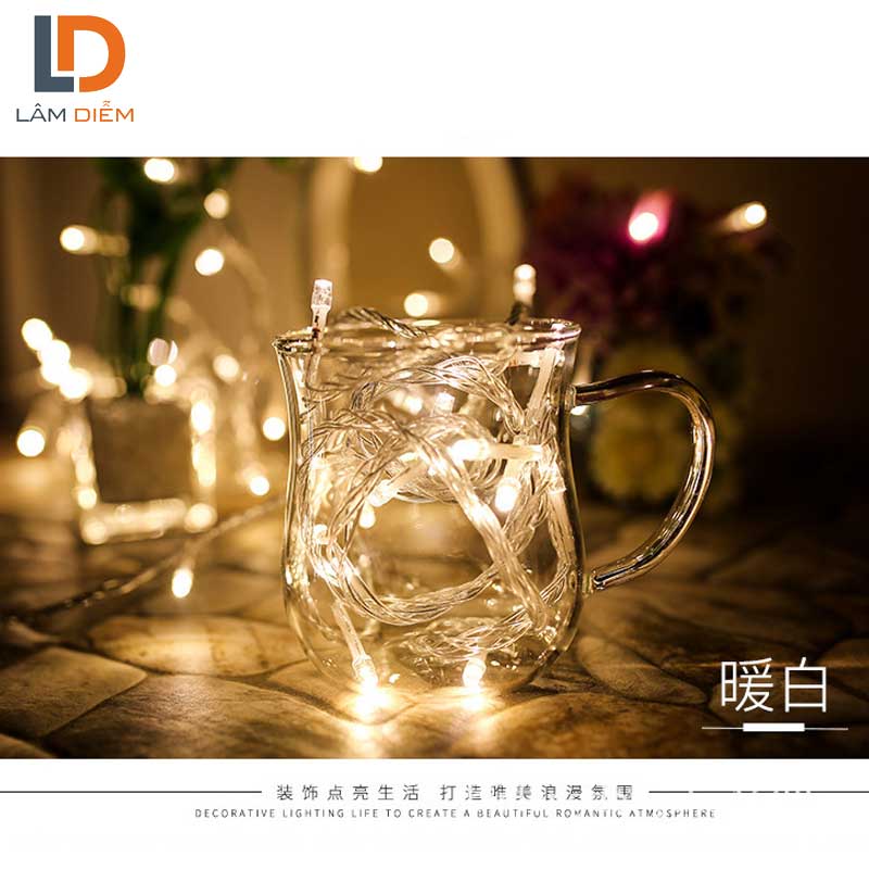 Đèn trang trí led dây không chớp dây dài 7m nhiều màu sắc