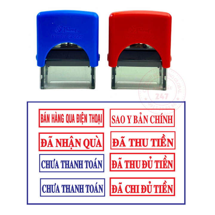 [HCM]Dấu SAO Y Dấu ĐÃ THU TIỀN Dấu NHẬP HÀNGDấu XUẤT KHO- Dấu Shiny