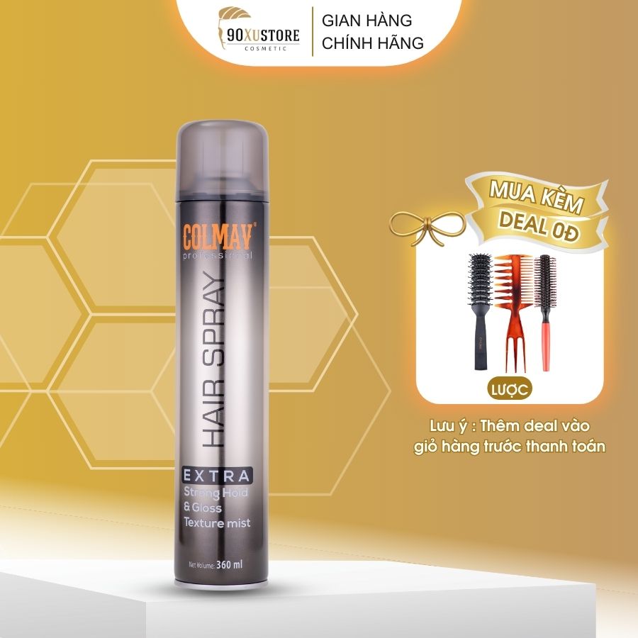 Gôm xịt tóc nam Colmav Professional 360ml , tạo kiểu tóc , giữ nếp tóc