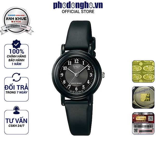 Đồng hồ nữ dây nhựa Casio Anh Khuê LQ-139AMV-1B3LDF