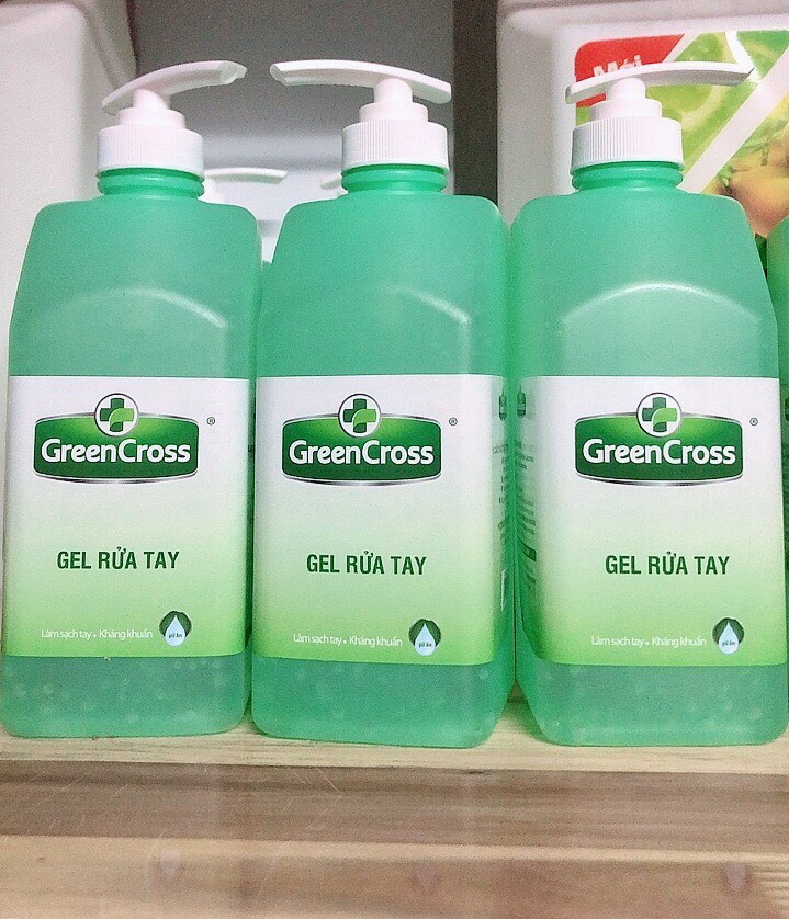 Gel/dd rửa tay khô Green cross Chai 500ml