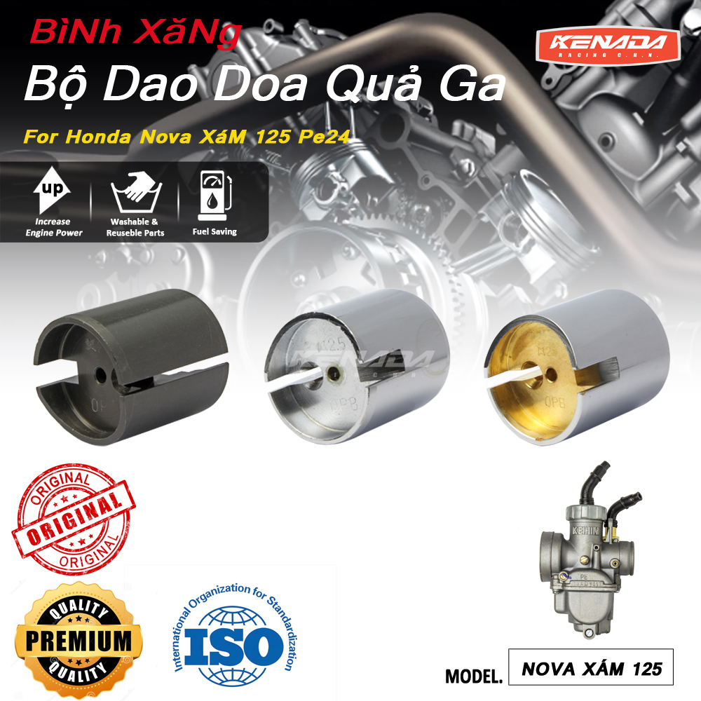  vật liệu khác nhau Bộ Dao Doa Quả Ga BìNh XăNg Con Chế HòA Khí Honda Nova XáM 125 Pe24 