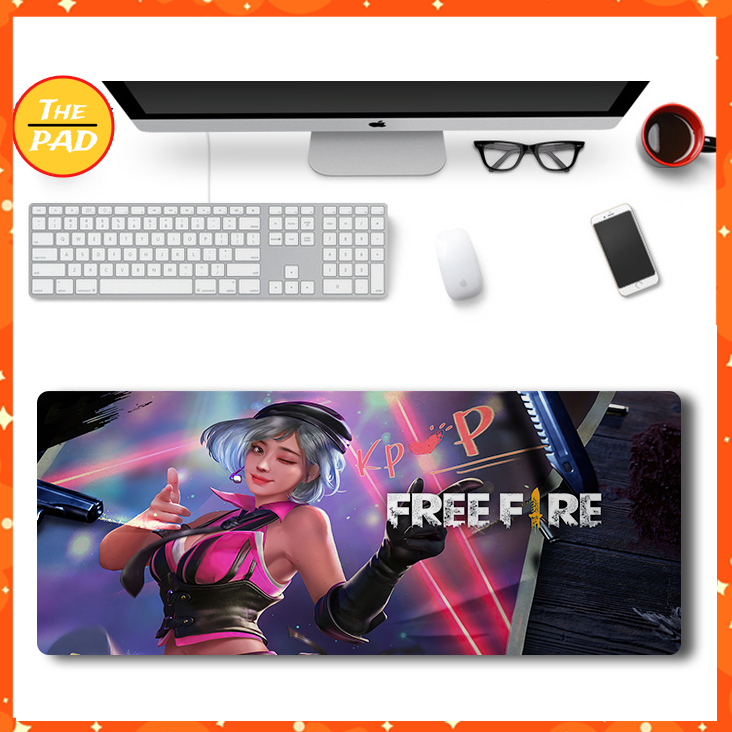 Lót chuột game freefire đẹp, cao su 30x80, 40x90, dày, bền, chống trượt