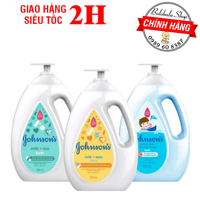 Sữa tắm/ dầu gội cho bé Johnson's baby 100ml/ 200ml/ 500ml/ 1000ml