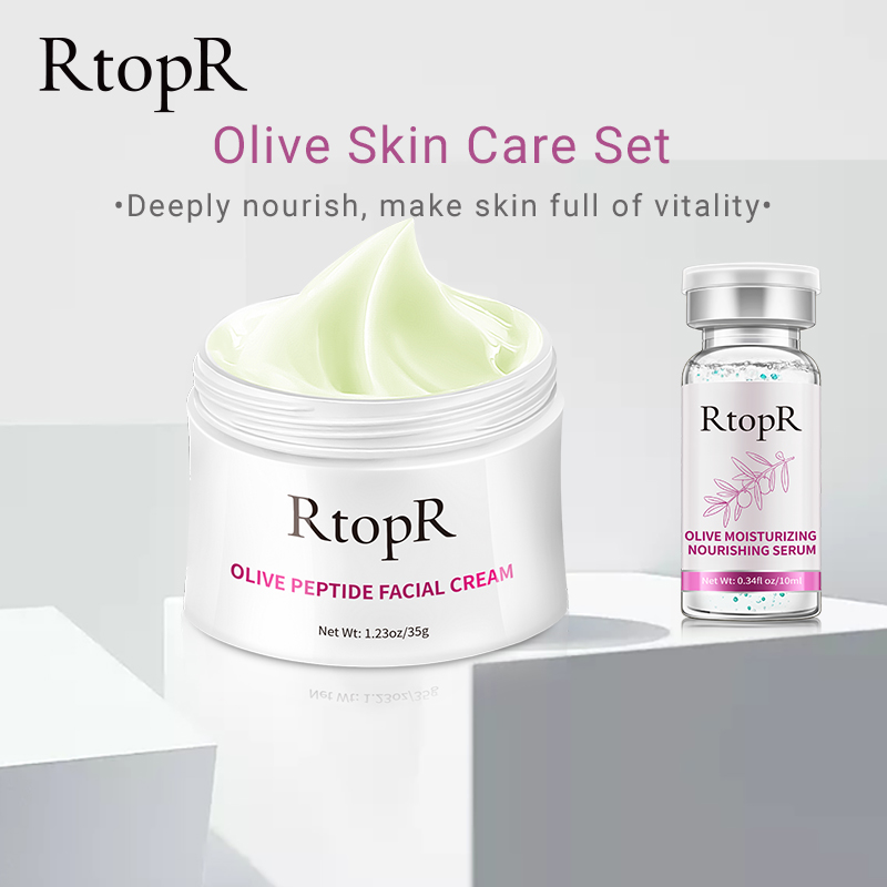 RtopR Serum ô liu làm trắng dưỡng ẩm da mặt 10ml với tinh chất dầu oliu hyaluronic acid chống nếp nhăn chống lão hóa làm căng mịn da+kem ô liu chống lão hóa kiểm soát dầu và thu nhỏ lỗ chân lông - INTL