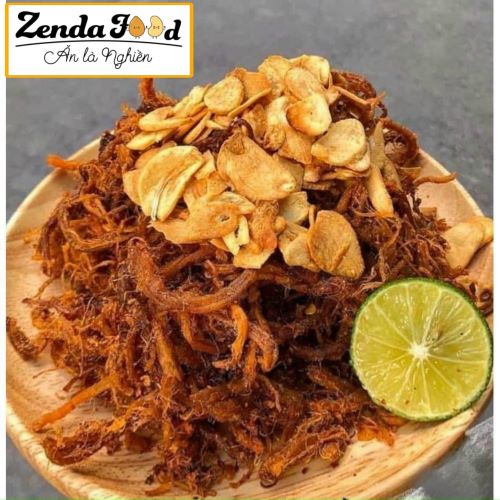 Khô heo cháy tỏi, ăn vặt ZENDAFOOD