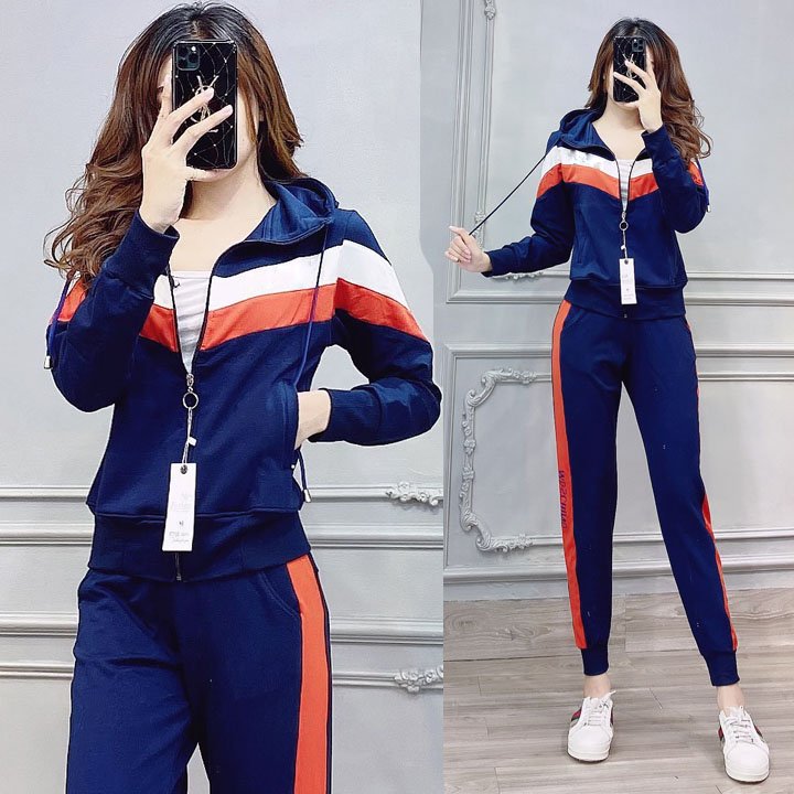 [HCM]  Bộ thể thao áo khoác mochino TT435 da cá cotton tici dày đẹp không xù lông phối màu trẻ trung hiện đại may sắc xảo form dáng chuẩn đẹp ảnh chụp thật 100% giống hình. HÀNG GIỐNG HÌNH 100%