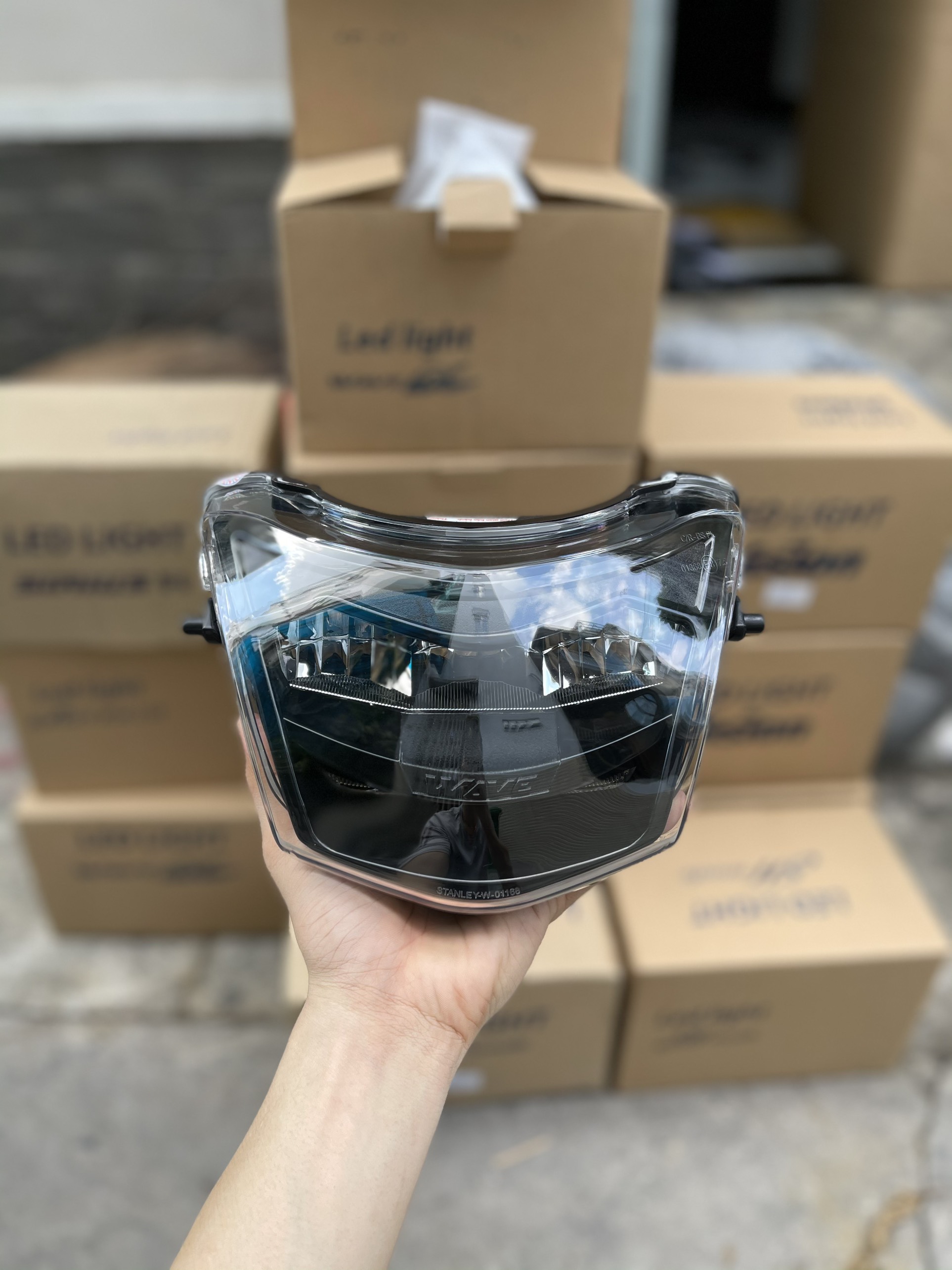 Pha đèn led 2 tầng gắn wave alpla 2006-2023, rs, wave a110