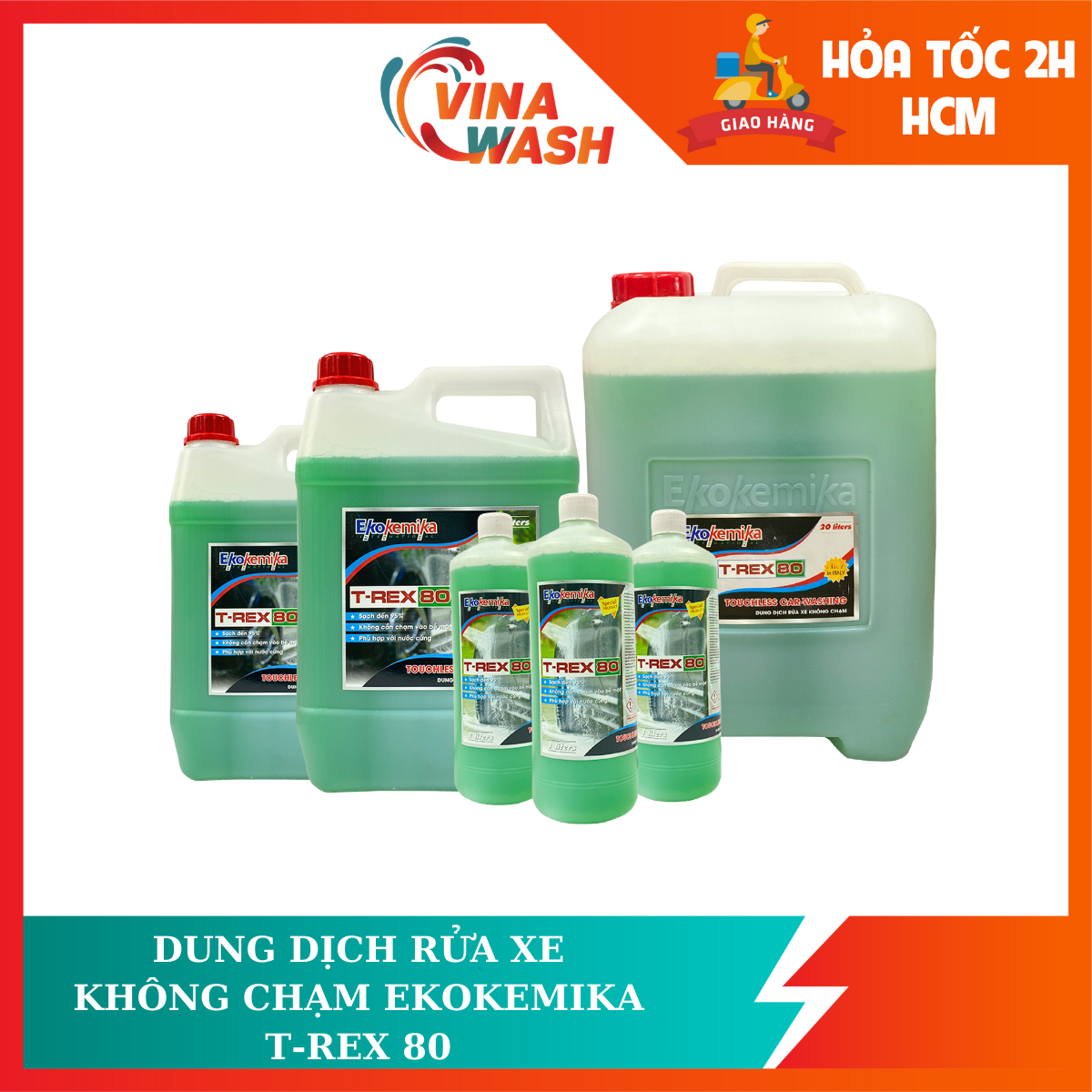 Dung dịch rửa xe không chạm Ekokemika T-Rex80
