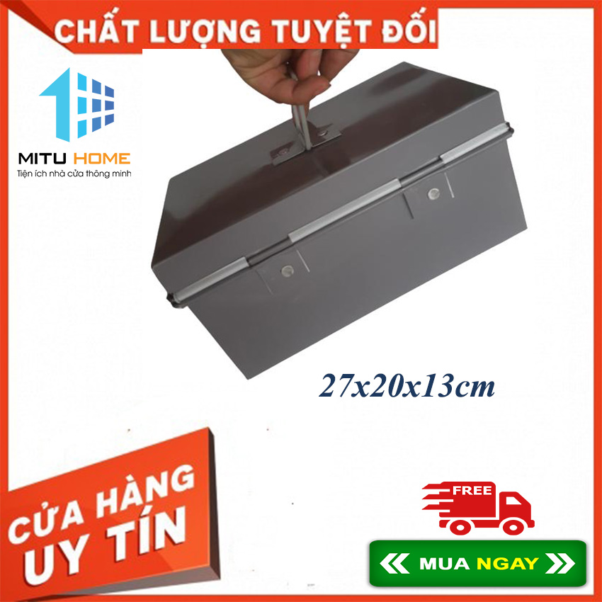 Hòm tôn đựng tiền - MITUHOME, hòm tôn nhỏ kích thước 27x18cm