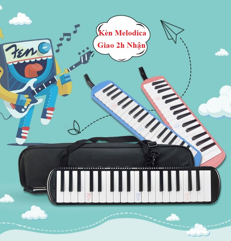  Kèn Melodica Loại 1 Tặng Kèm Khăn Lau,Ống Dây  Chất Lượng Cho Học Sinh I Kèn Phím Melodica 32 Phím Có Túi Vải 