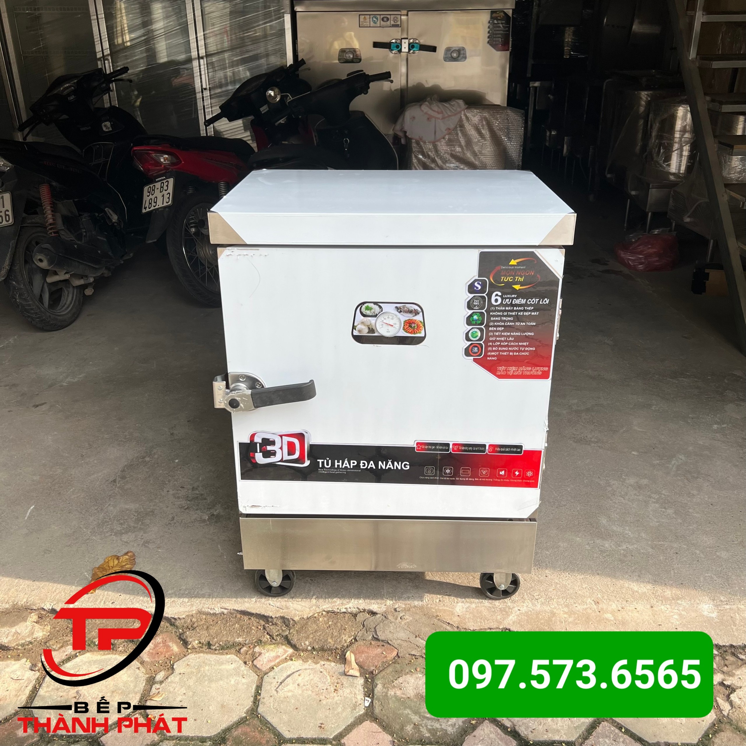 Tủ hấp cơm 6 khay Công Nghiệp. Giá Tốt Nhất Thị Trường