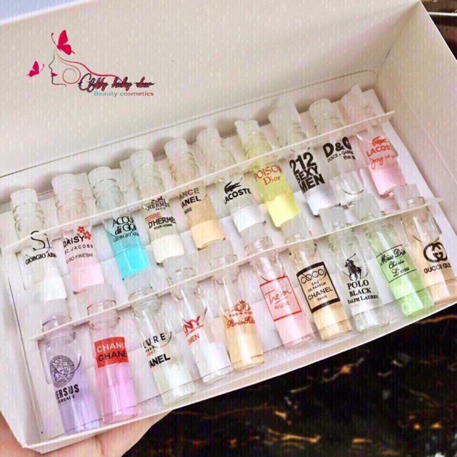 [HCM][GIỮ MÙI 24H] SET 20 CHAI TINH DẦU THƠM TIỆN DỤNG CHO PHÁI NAM VÀ NỮ - BỘ TEST NƯỚC HOA MINI 20 MÙI HÀNG CHUẨN PHÁP