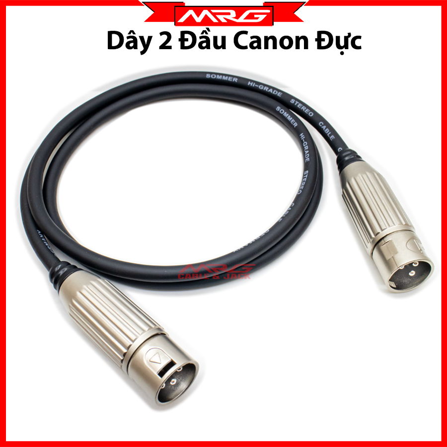 Dây 2 đầu canon đực loại tốt, dài 1met, giá 1 dây | dây canon 2 đầu đực, dây canon đực.
