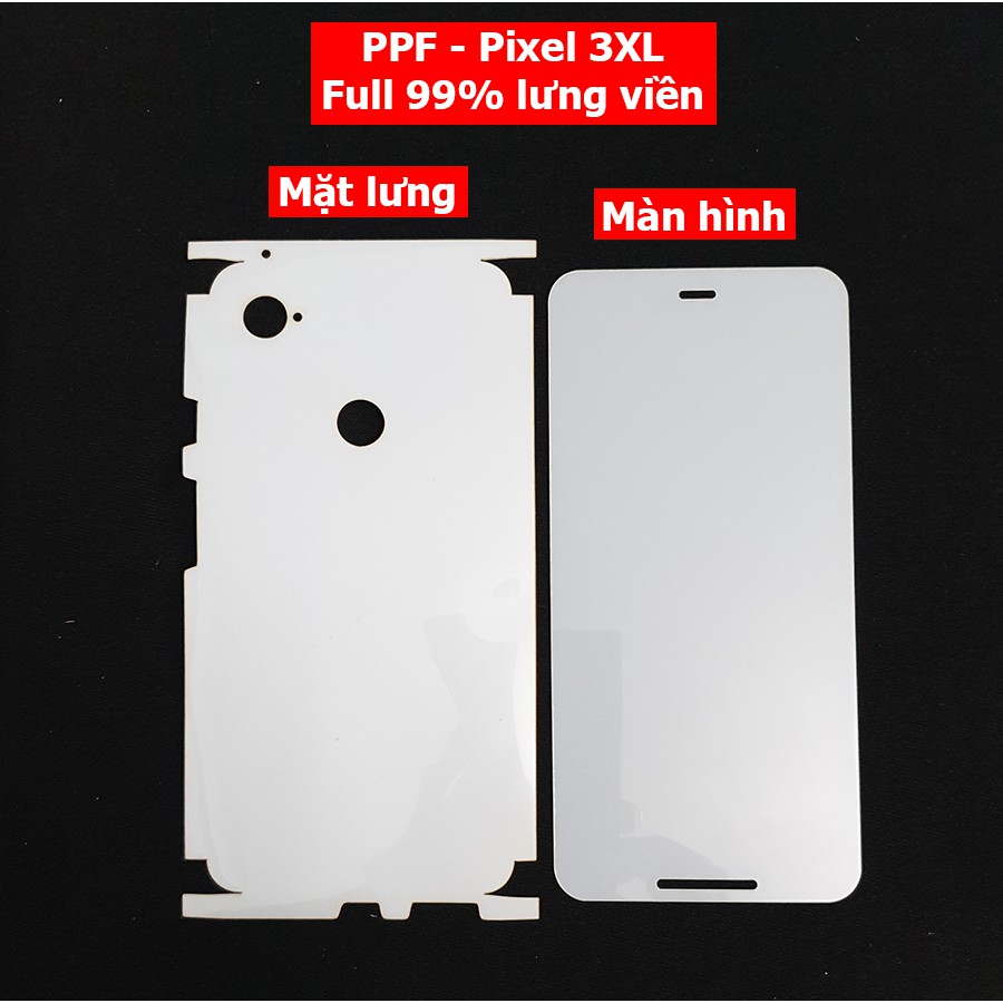 Dán ppf nhám full lưng viền pixel 3xl