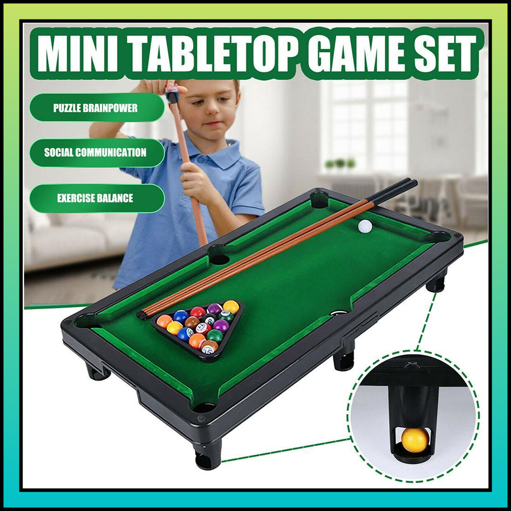 Đồ chơi Bàn Bida bi a Mini size trung và lớn - Full Phụ Kiện chơi vui