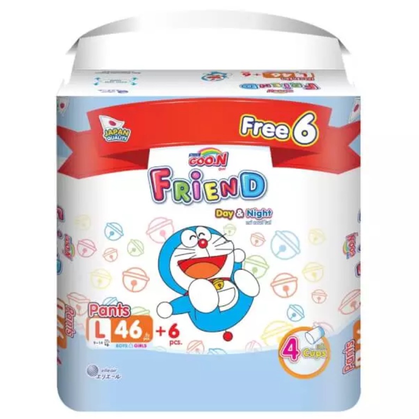 Tã quần goon friend m54+6/l46+6/xl40+6/xxl34+6/ xxxl22