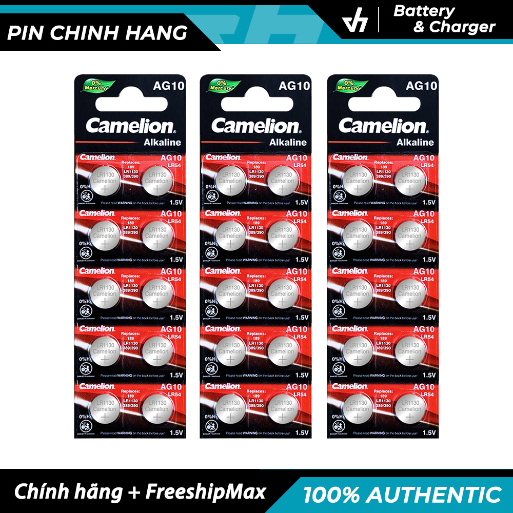 [HCM]30 pin Camelion Alkaline AG10 - Pin gắn máy tính đồng hồ đồ chơi ...
