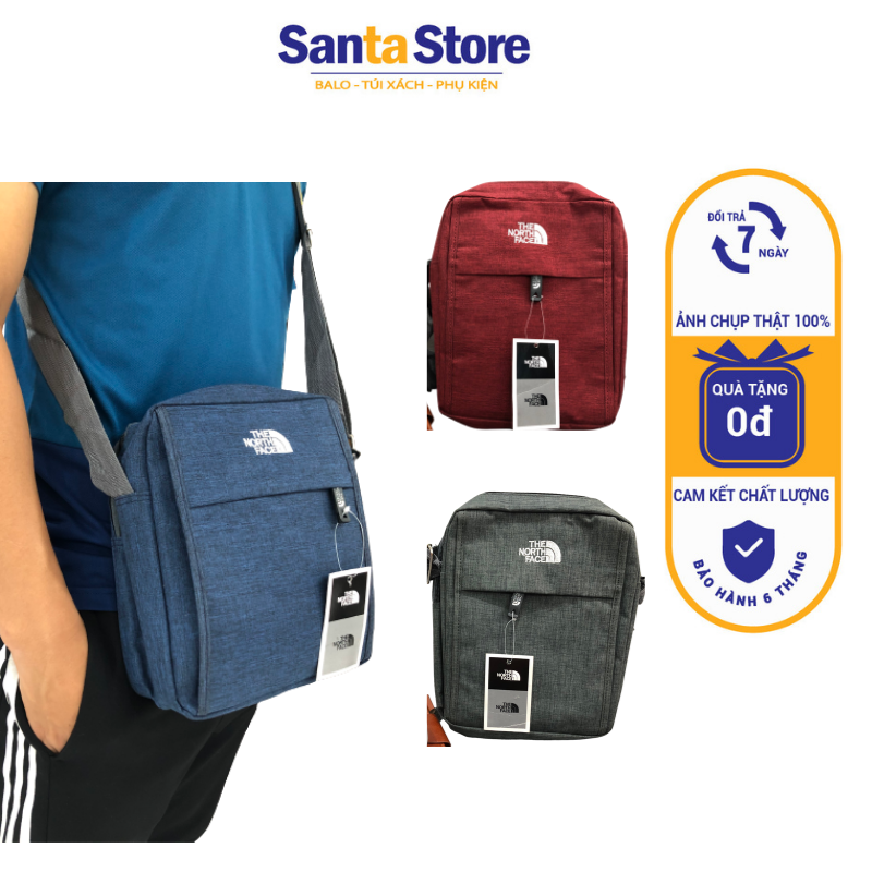 Túi Đeo Chéo Nam TNF7858 Cao Cấp Thời Trang, nhiều ngăn Tiện Dụng