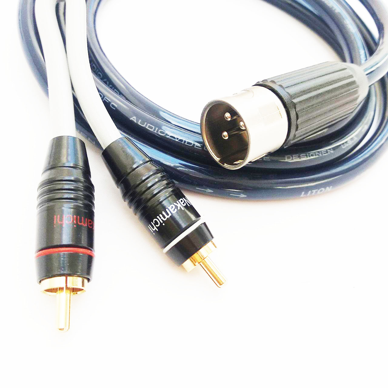 dây 1 canon đực ra 2 RCA (AV ) 1.5m cắm vang xuống sub dây Liton (jack cao cấp)