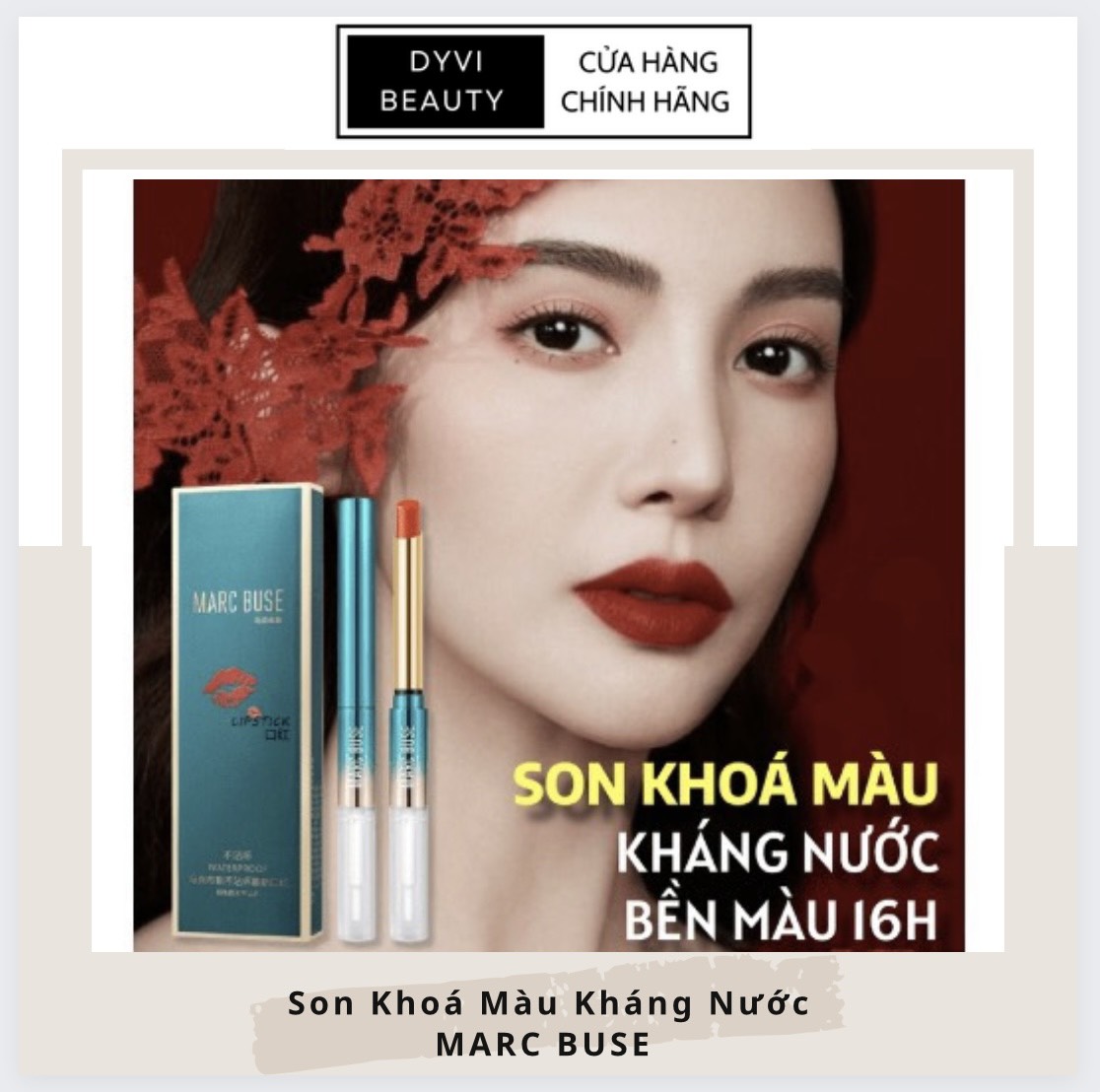 Son khóa màu kháng nước lâu trôi Marc Buse Hàn Quốc