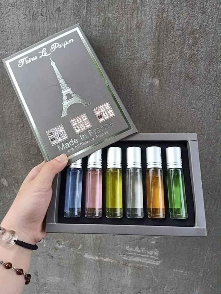 Nước hoa mini set 6 chai 6ml thơm lâu