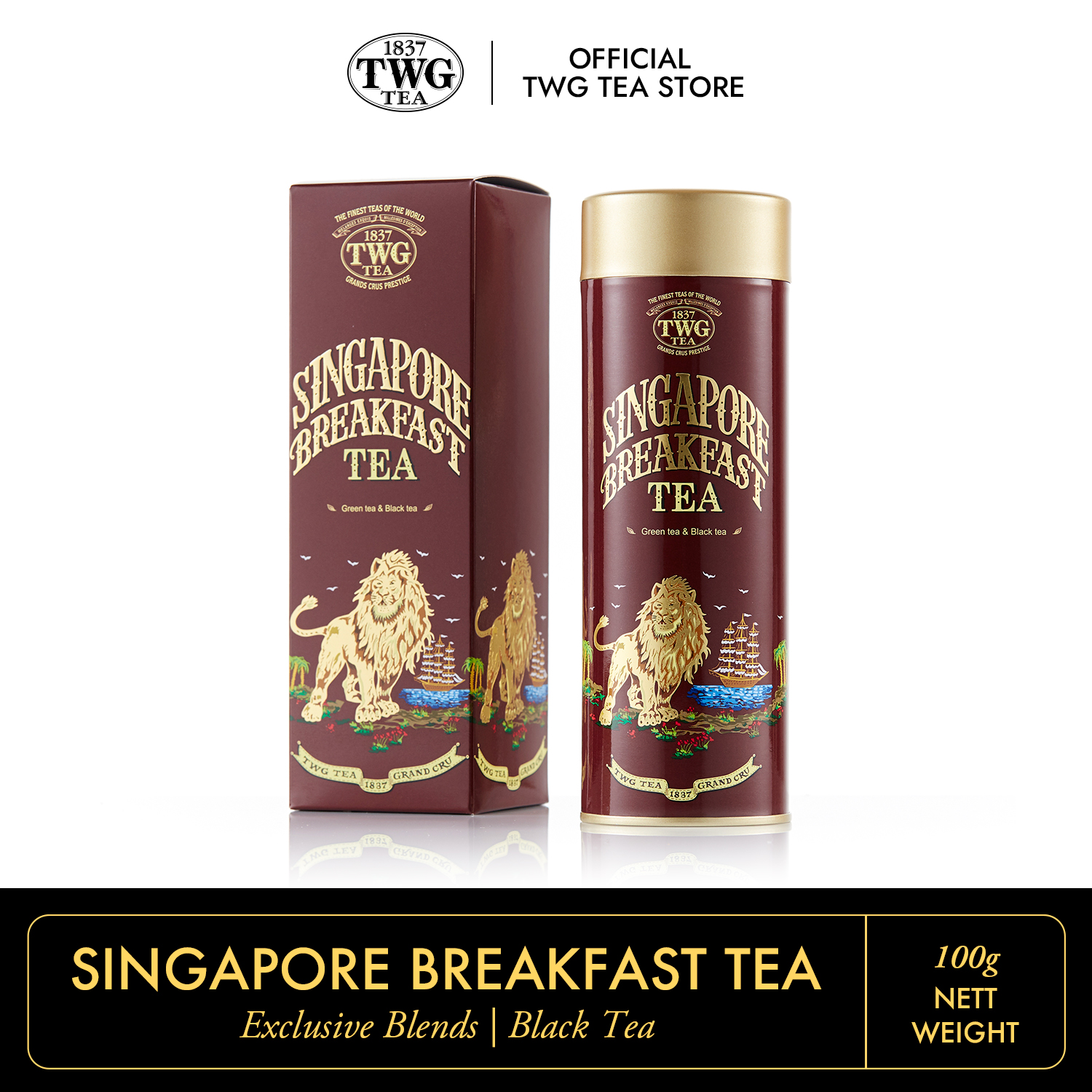 Trà TWG Tea - Singapore Breakfast Tea (100g) | Trà Xanh & Trà Đen