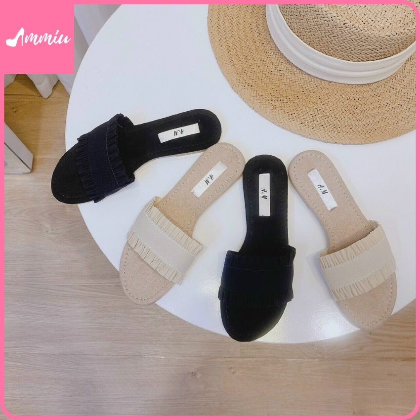 [HCM][Bảo Hành Trọn Đời - HOT TREND] - Dép Xẹp Nữ Quai Ngang Bản Thun –Dép Xẹp Nữ - Dép Sục Đế Thấp - Dép Sục Mũi Nhọn - Giày Nữ Công Sở - Giày Sục Giá Rẻ Đếp Thấp - MMIU – MD006-7