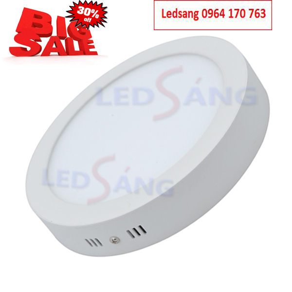 Đèn led ốp trần nổi tròn trắng 24w - Đèn led ốp trần nổi tròn trắng 18w - Đèn ốp nổi LEDSANG