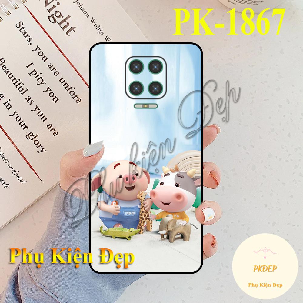 Ốp lưng Vsmart Aris/ Aris Pro - Ốp dẻo đen in hình Chú trâu may mắn dễ thương
