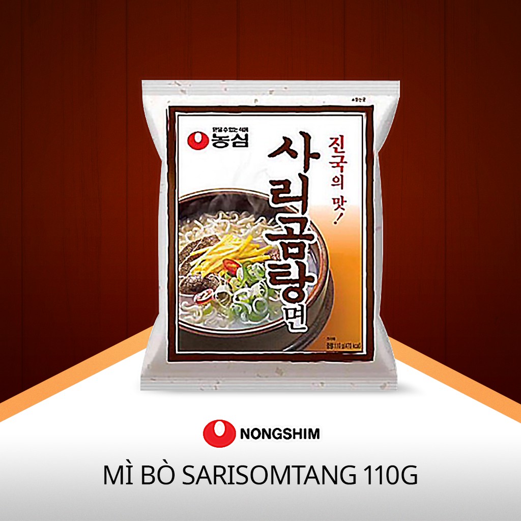 Combo Mì bò Nongshim Hàn Quốc Sarigomtangmyun