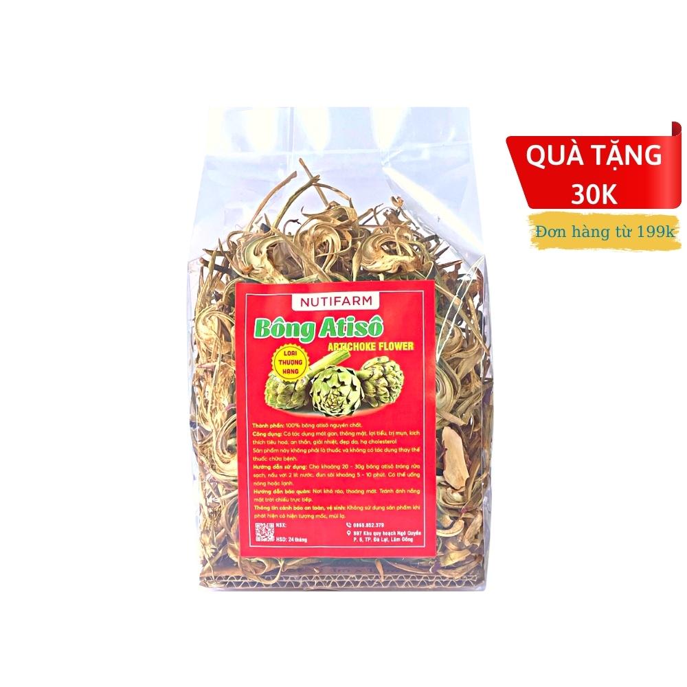 Bông atiso khô đà lạt NutiFarm 250gr loại đặc biệt 100% bông atiso nguyên chất