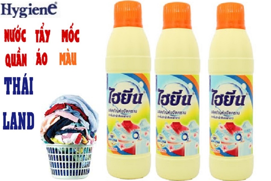 Nước Tẩy Mốc Quần Áo Màu Hygiene Thai Land chai 250ml HCM
