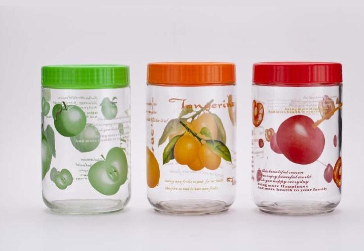 Lọ thủy tinh nắp nhựa 2L