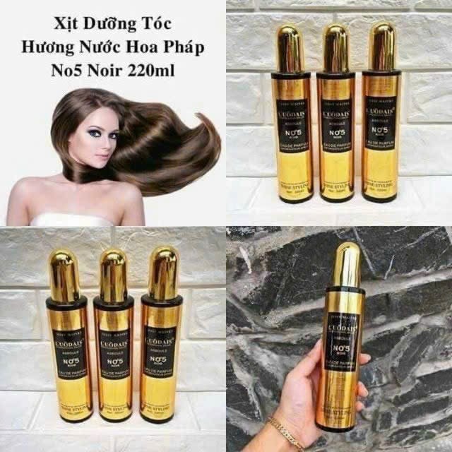 Xịt dưỡng tóc hương nước hoa no5 noir