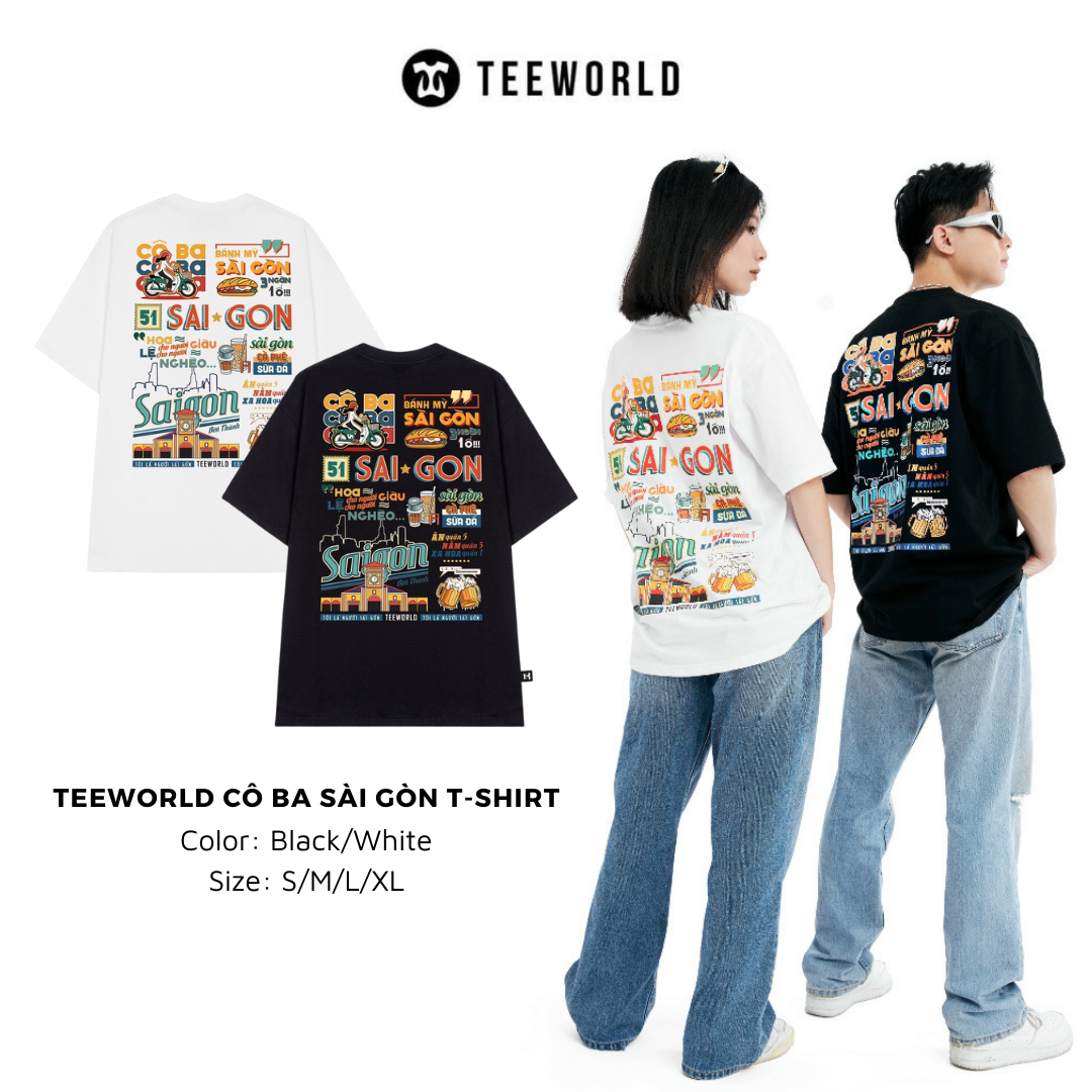 Áo Thun Local Brand Teeworld Saigonese Cô Ba T-Shirt Season 2 Nam Nữ Unisex