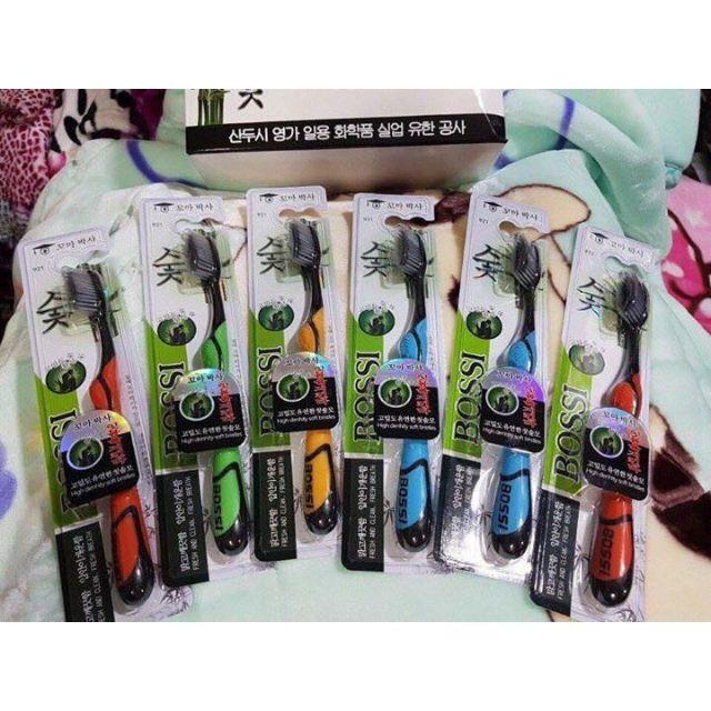 ✒▫  Bàn chải đánh răng Bossi than tre hoạt tính Hàn Quốc