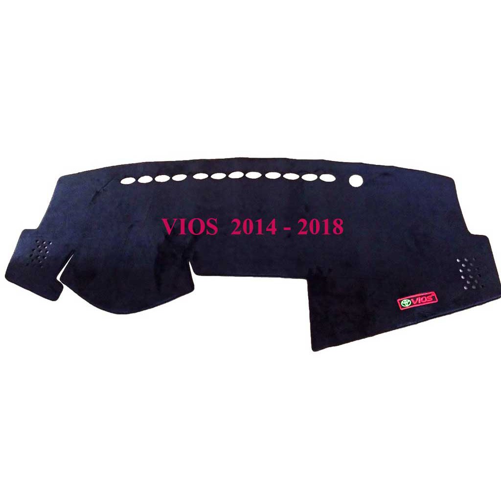 Toyota vios 2014-2018- thảm chống nắng taplo nhung cao cấp có chống trượt