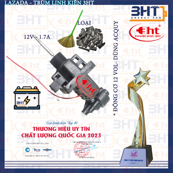 Mô tơ 755 quạt 12v thay cho quạt các loại dùng điện ắc quy
