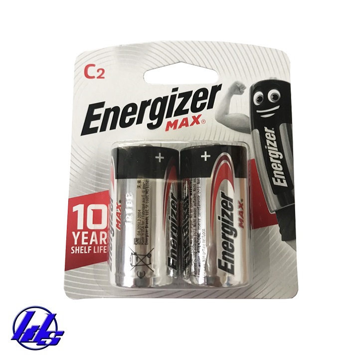 Pin trung c energizer e93 bp2-lr14 max power - vỉ 2 viên