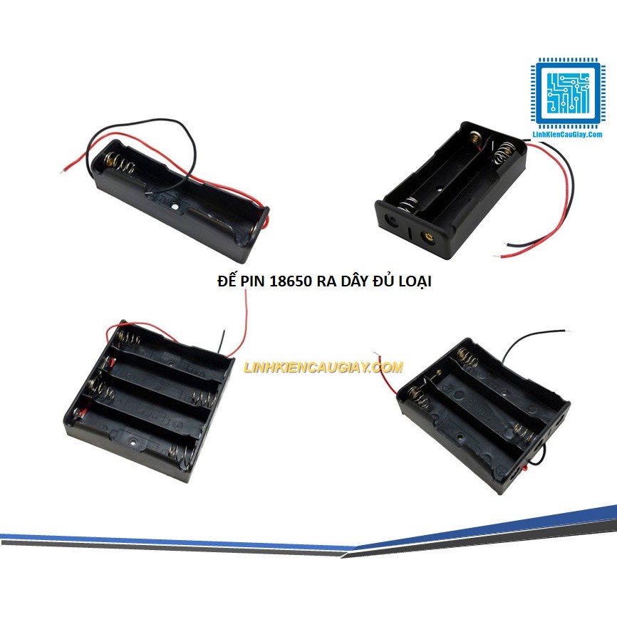 Hộp đế pin ultrafire 18650 có dây