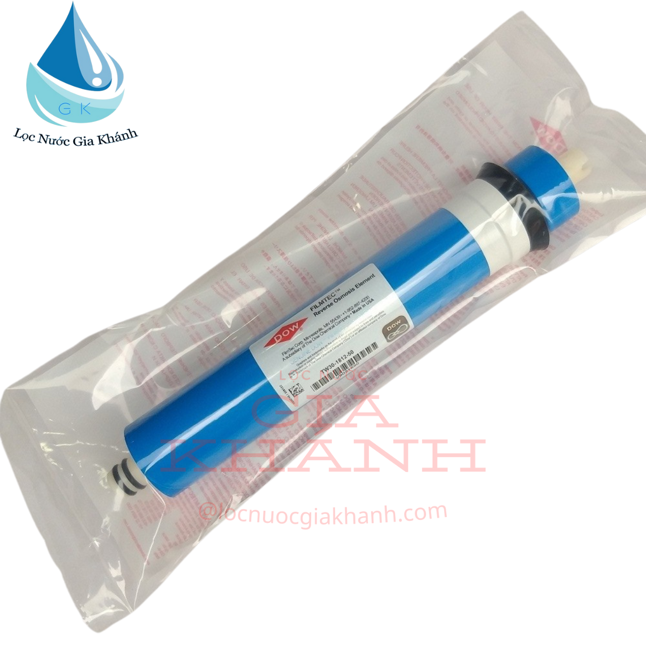 Lõi lọc nước số 4 màng ro dow filmtec 10 lít/h.